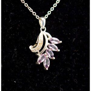 18 Inch Sterling Silver Avon Elegant Art Nouveau Style Necklace by Avon - A2